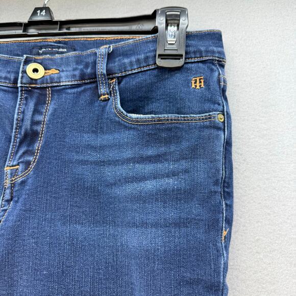 Tommy Hilfiger Jeans Women's 6 Dark Blue Greenwich Skinny Preppy Normcore - Picture 5 of 15